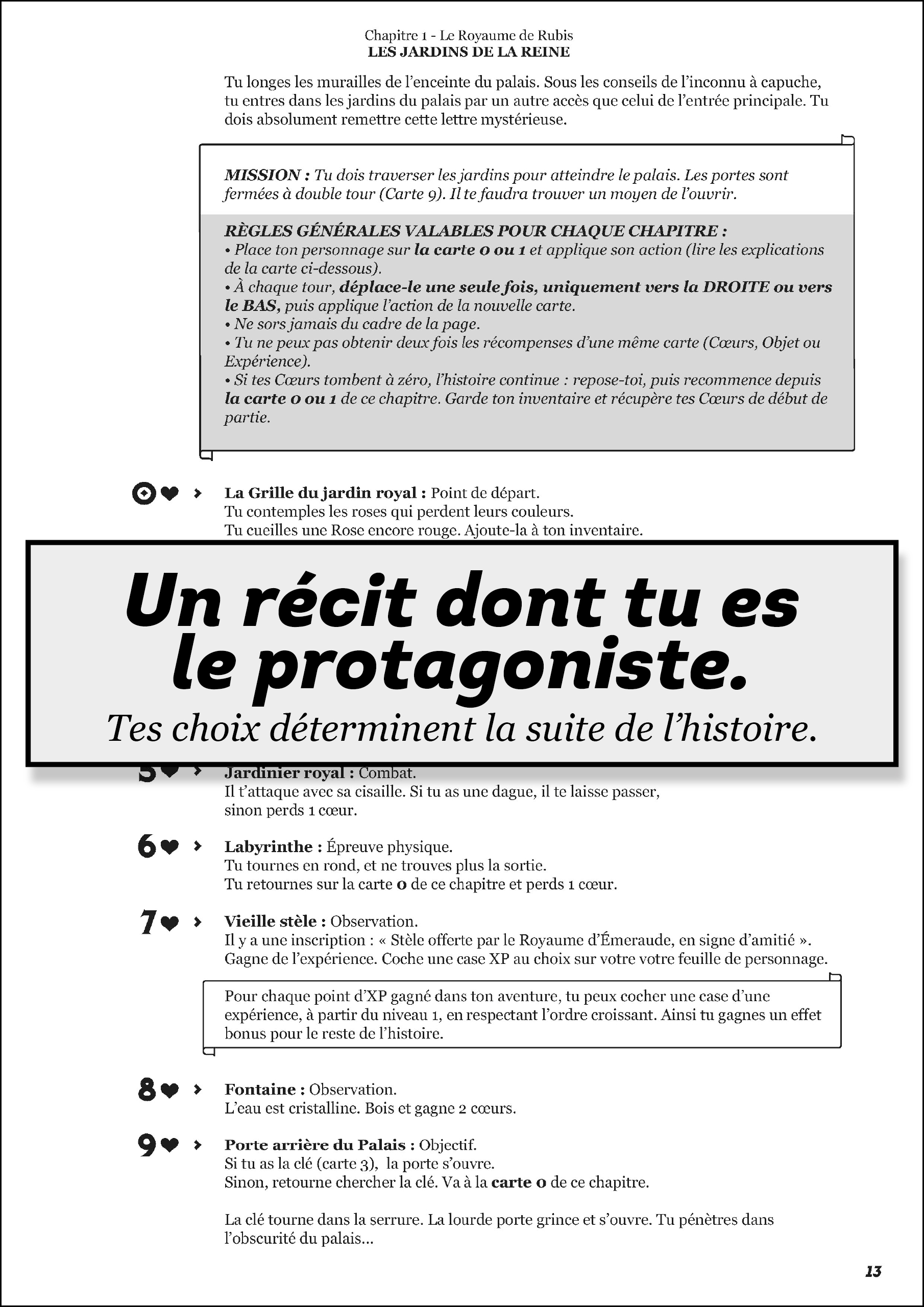 Book to Deck™ livre hey page récit interactif dont tu es le héros
